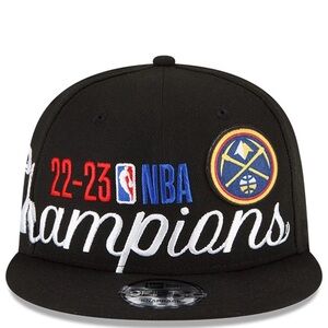 Denver Nuggets Championship New Era Black 9FIFTY Snapback Hat